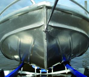 The Eclipse hull creates an excellent reverse chine for spray reduction.